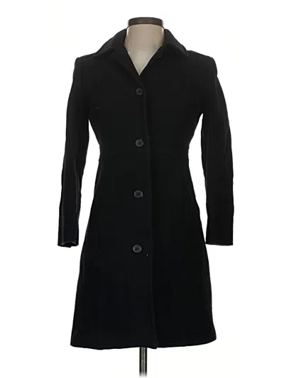 Pre-owned Jcrew Wool Coat In Black