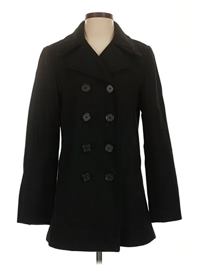 Pre-owned Jcrew Wool Coat In Black