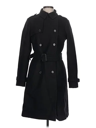 Pre-owned Jcrew Wool Coat In Black