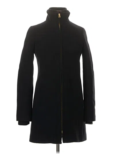Pre-owned Jcrew Wool Coat In Black