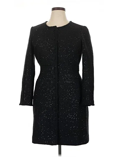 Pre-owned Jcrew Wool Coat In Black