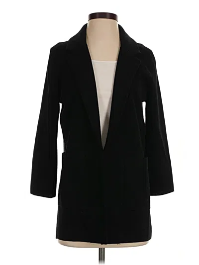 Pre-owned Jcrew Wool Coat In Black