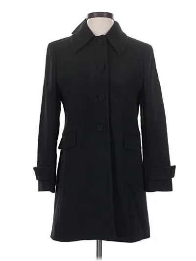Pre-owned Jcrew Wool Coat In Black
