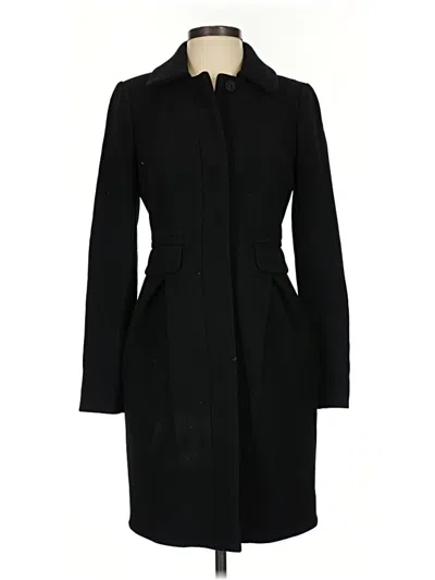Pre-owned Jcrew Wool Coat In Black