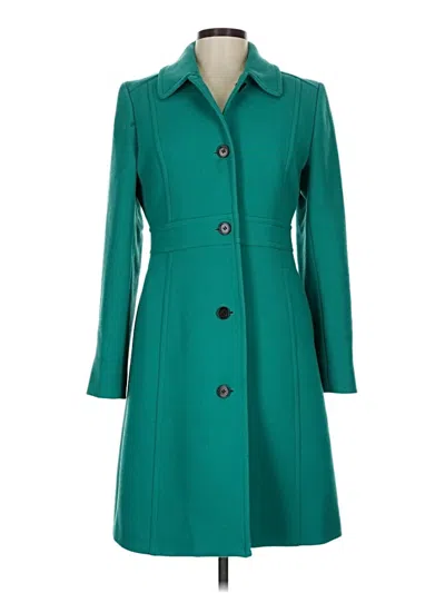 Pre-owned Jcrew Wool Coat In Blue