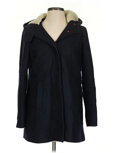 Pre-owned Jcrew Wool Coat In Blue