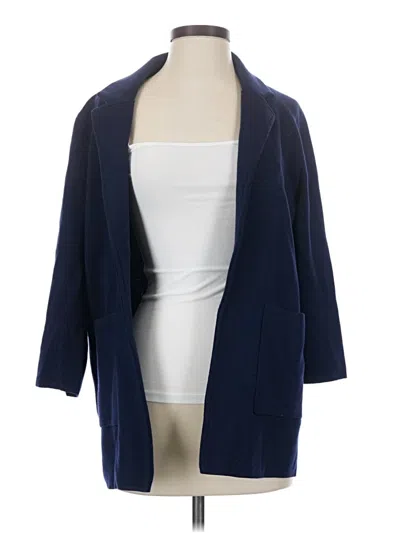 Pre-owned Jcrew Wool Coat In Blue