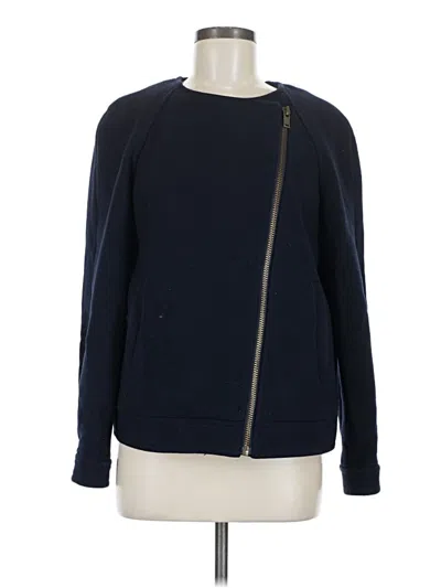 Pre-owned Jcrew Wool Coat In Blue