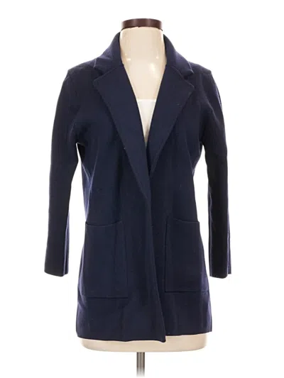 Pre-owned Jcrew Wool Coat In Blue
