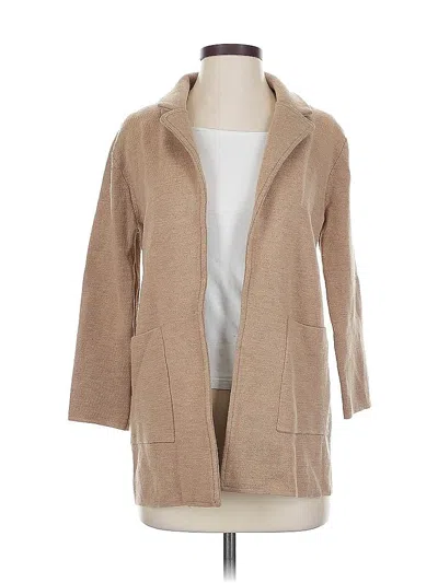 Pre-owned Jcrew Wool Coat In Brown