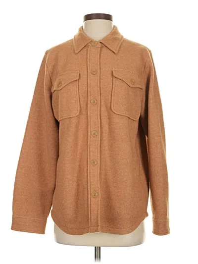 Pre-owned Jcrew Wool Coat In Brown