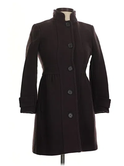 Pre-owned Jcrew Wool Coat In Brown