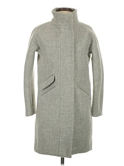 Pre-owned Jcrew Wool Coat In Gray