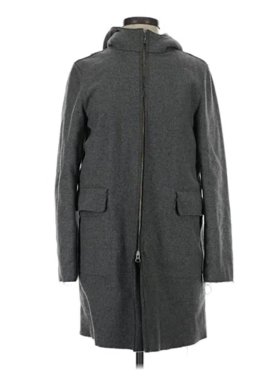 Pre-owned Jcrew Wool Coat In Gray