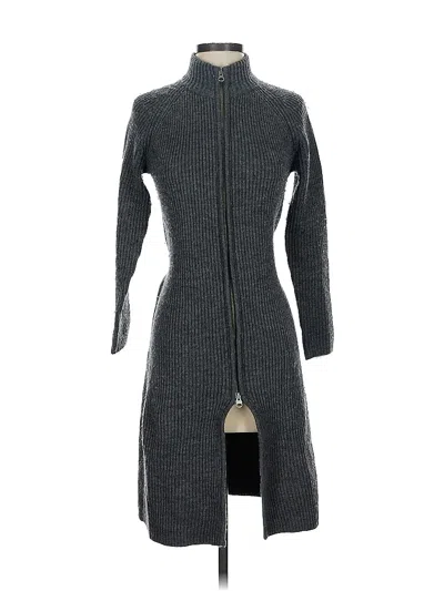 Pre-owned Jcrew Wool Coat In Gray