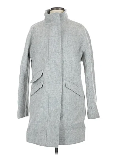 Pre-owned Jcrew Wool Coat In Gray