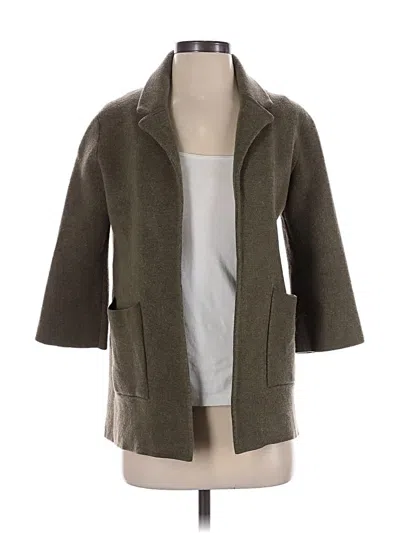 Pre-owned Jcrew Wool Coat In Gray