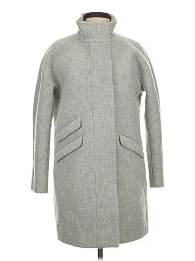 Pre-owned Jcrew Wool Coat In Gray