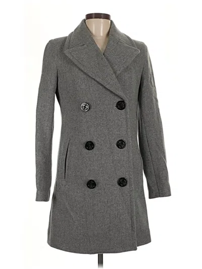 Pre-owned Jcrew Wool Coat In Gray