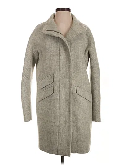 Pre-owned Jcrew Wool Coat In Gray