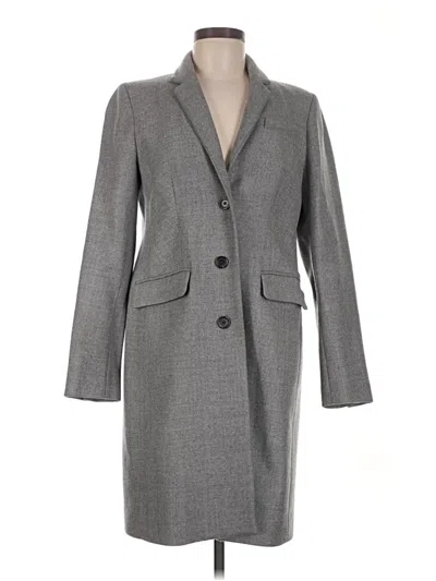 Pre-owned Jcrew Wool Coat In Gray