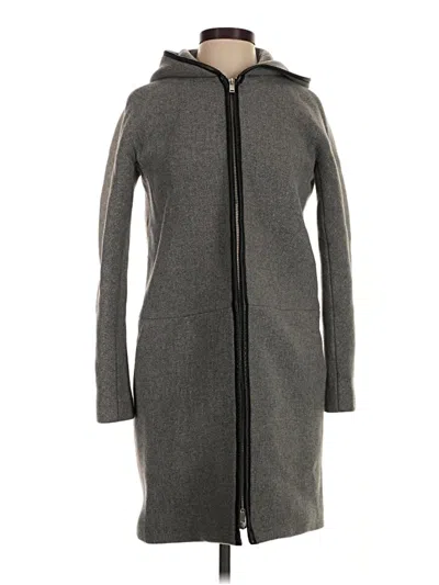 Pre-owned Jcrew Wool Coat In Gray
