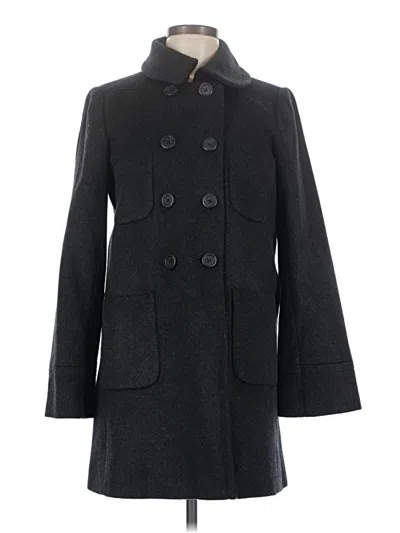 Pre-owned Jcrew Wool Coat In Gray
