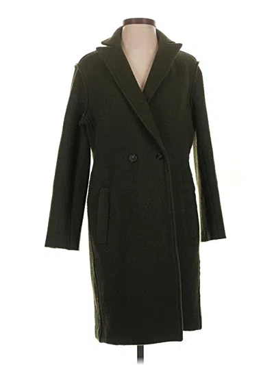 Pre-owned Jcrew Wool Coat In Green