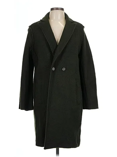 Pre-owned Jcrew Wool Coat In Green