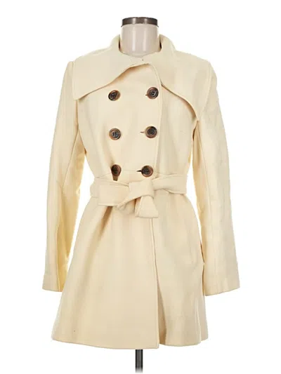 Pre-owned Jcrew Wool Coat In Ivory