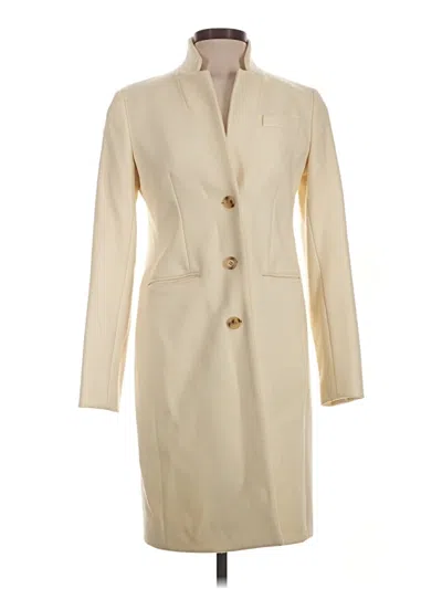 Pre-owned Jcrew Wool Coat In Ivory