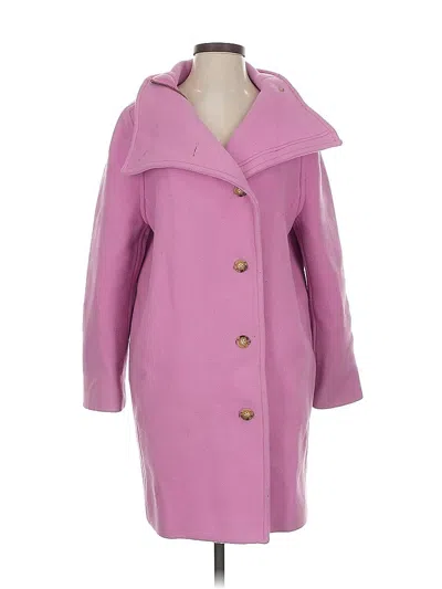 Pre-owned Jcrew Wool Coat In Pink