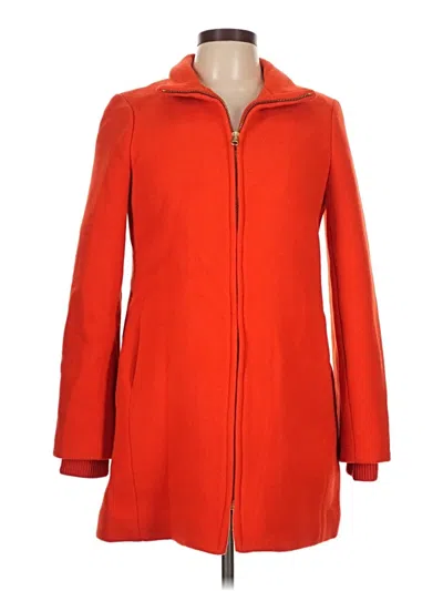 Pre-owned Jcrew Wool Coat In Red