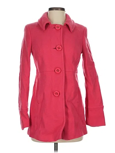 Pre-owned Jcrew Wool Coat In Red
