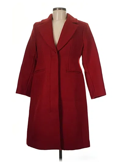 Pre-owned Jcrew Wool Coat In Red