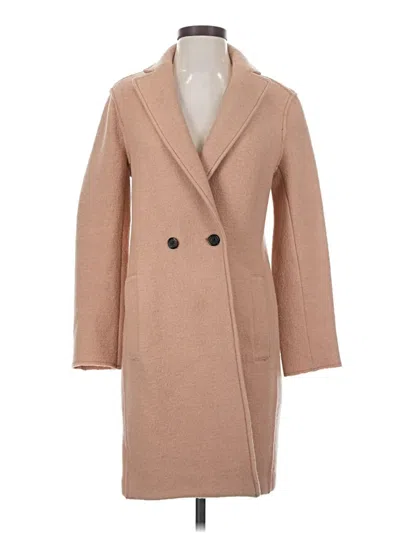 Pre-owned Jcrew Wool Coat In Tan