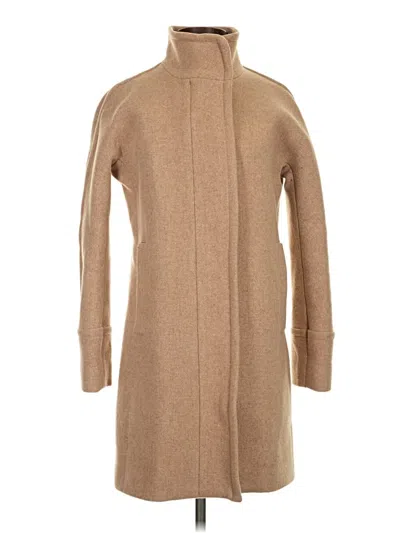 Pre-owned Jcrew Wool Coat In Tan