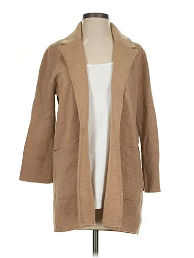 Pre-owned Jcrew Wool Coat In Tan