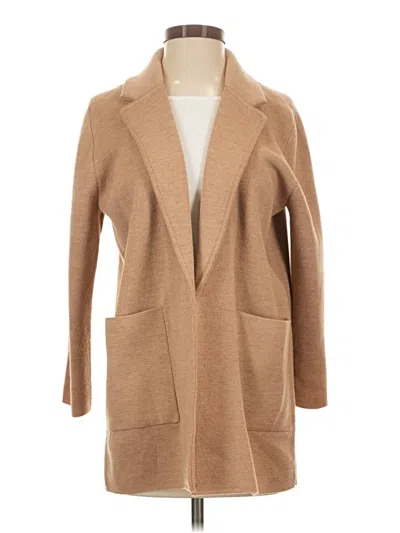 Pre-owned Jcrew Wool Coat In Tan