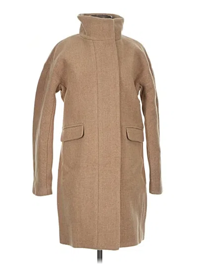 Pre-owned Jcrew Wool Coat In Tan