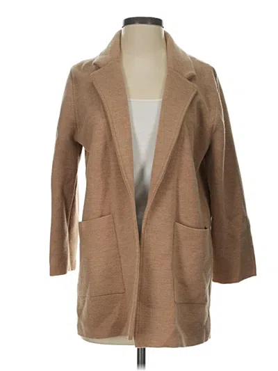 Pre-owned Jcrew Wool Coat In Tan