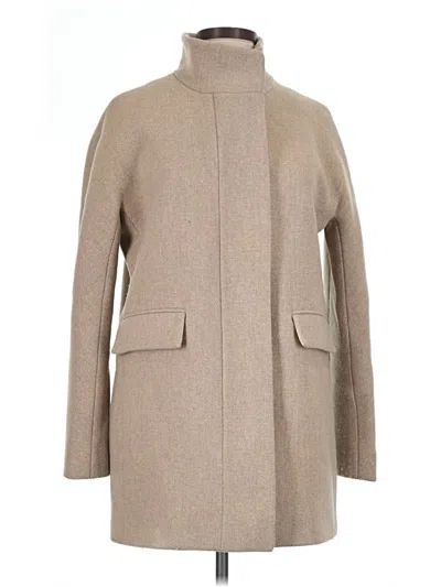 Pre-owned Jcrew Wool Coat In Tan