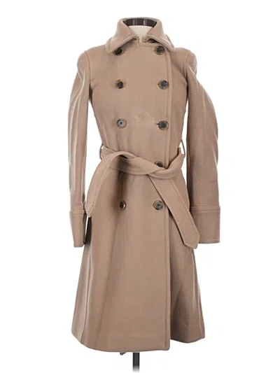 Pre-owned Jcrew Wool Coat In Tan