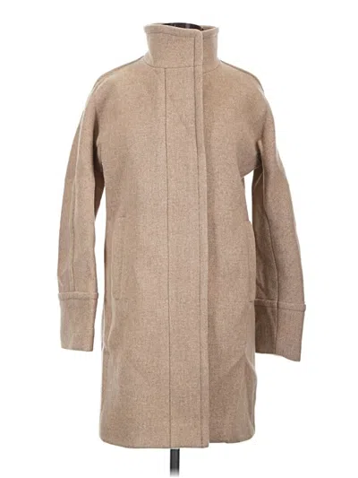 Pre-owned Jcrew Wool Coat In Tan