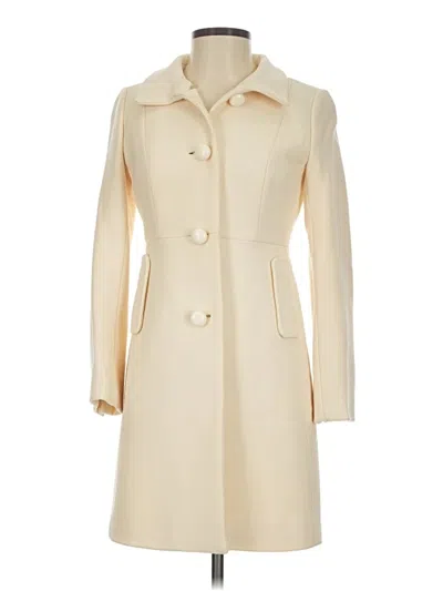 Pre-owned Jcrew Wool Coat In White