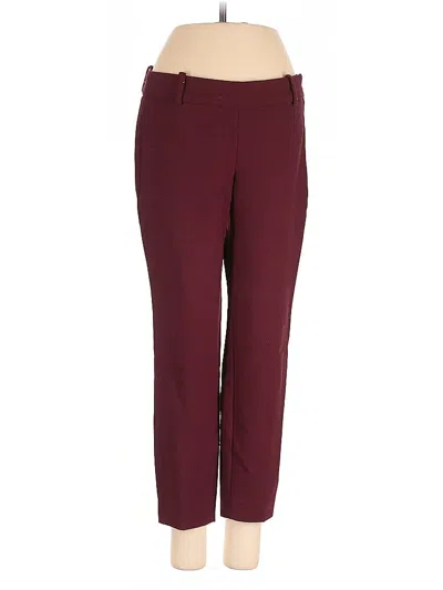 Pre-owned Jcrew Wool Pants In Burgundy