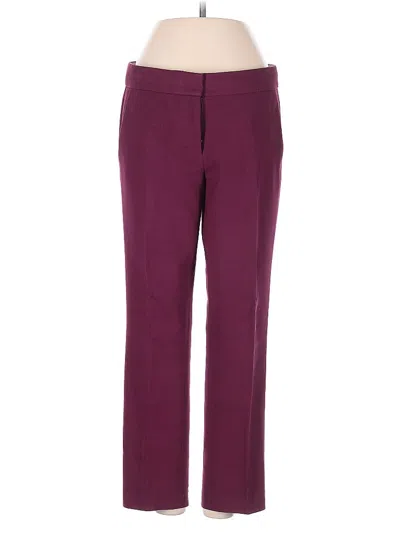 Pre-owned Jcrew Wool Pants In Burgundy
