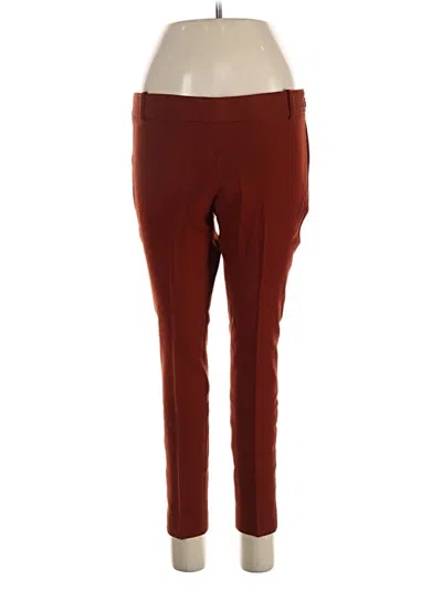 Pre-owned Jcrew Wool Pants In Burgundy