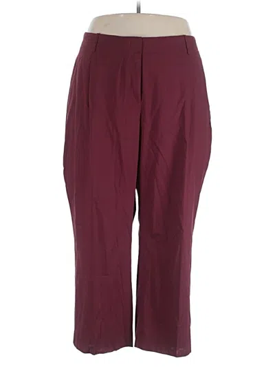 Pre-owned Jcrew Wool Pants In Burgundy