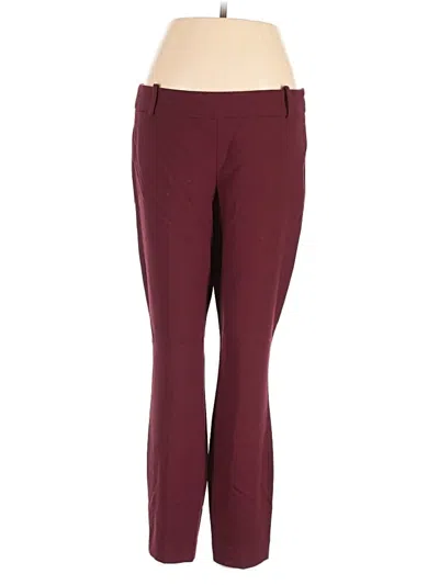 Pre-owned Jcrew Wool Pants In Burgundy